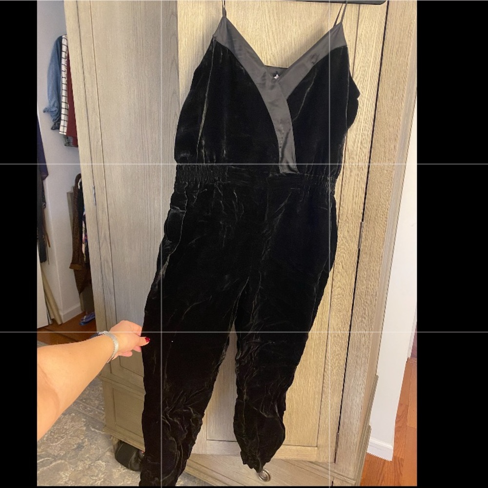 Parker Velvet Jumpsuit — size 12 — never worn, tags on